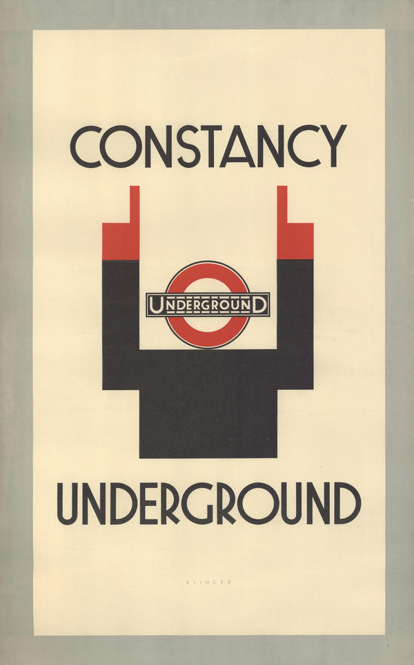 Julius Klinger — Constancy (London Underground) | Vintage Poster Print