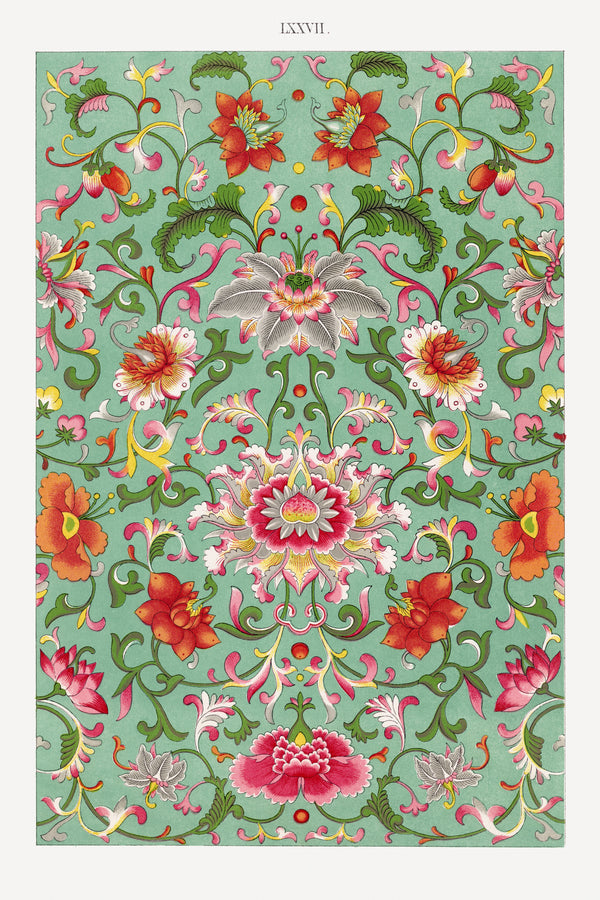 Owen Jones — Examples of Chinese Ornament, Plate 77 | Ornament Plate Print