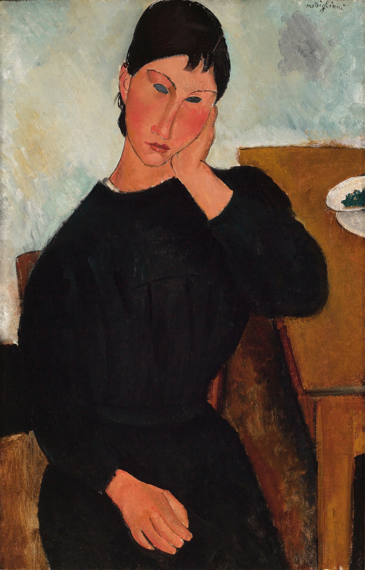 Amedeo Modigliani — Elvira Resting at a Table | Fine Art Print
