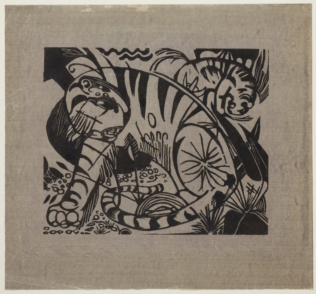 Franz Marc — Tiger (Woodcut) | Expressionist Fine Art Print