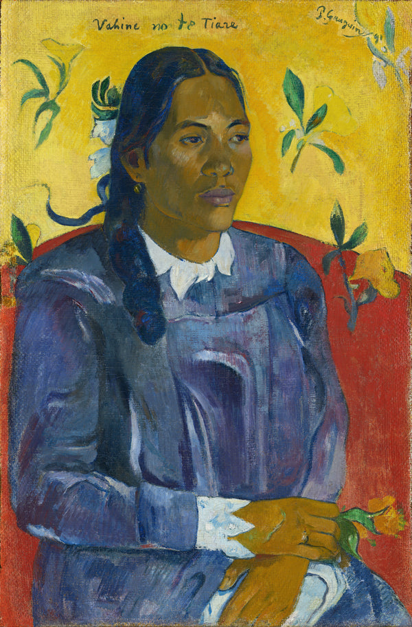 Paul Gauguin — Vahine no te Tiare (Woman with a Flower) | Fine Art Print