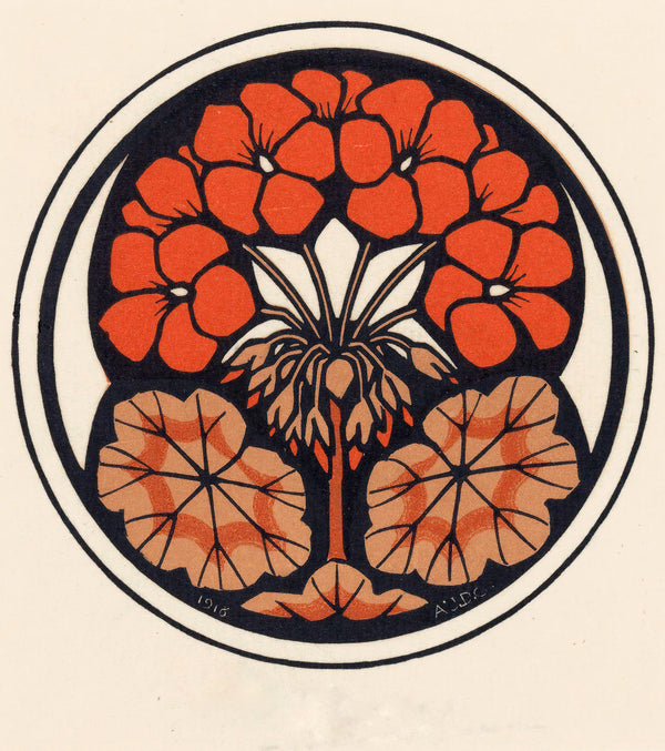 Julie de Graag — Geranium | Woodcut Print