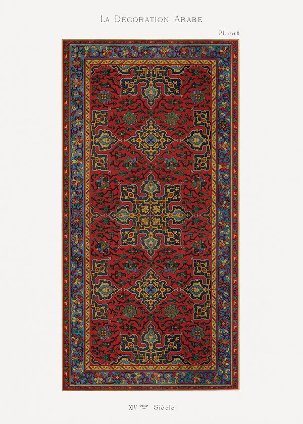 Émile Prisse d'Avennes — La Décoration Arabe, Plates 5 and 6 | Ornament Plate Print