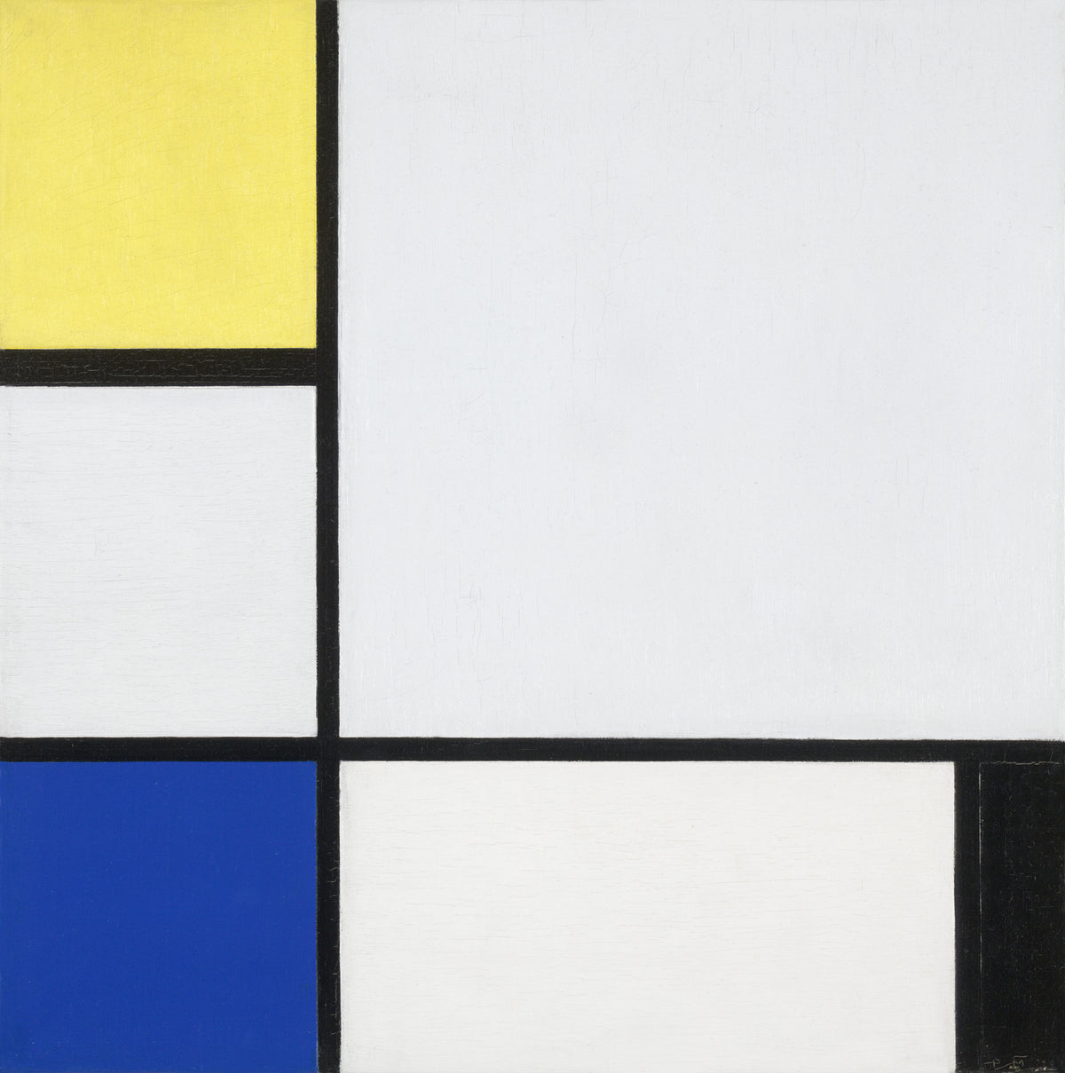 Piet Mondrian — Composition with Yellow, Blue, Black and Light Blue | Fine Art Print