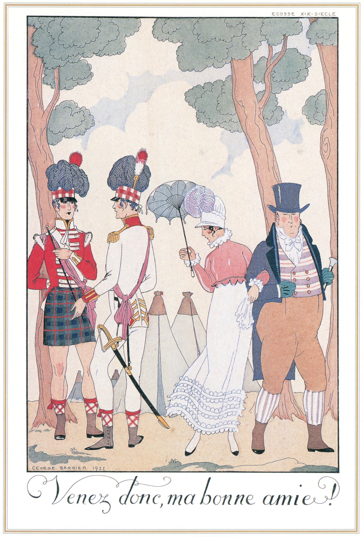 George Barbier — Venez donc, ma bonne amie! | Art Deco Print
