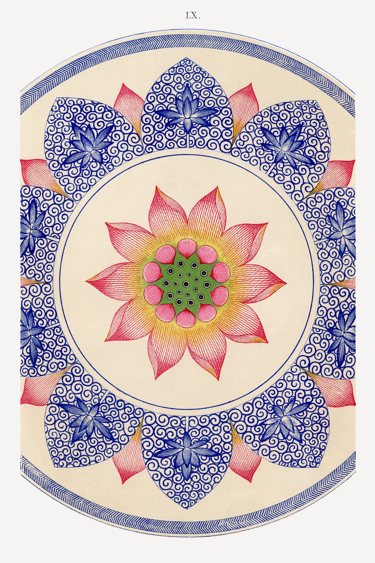 Owen Jones — Examples of Chinese Ornament, Plate 60 | Ornament Plate Print