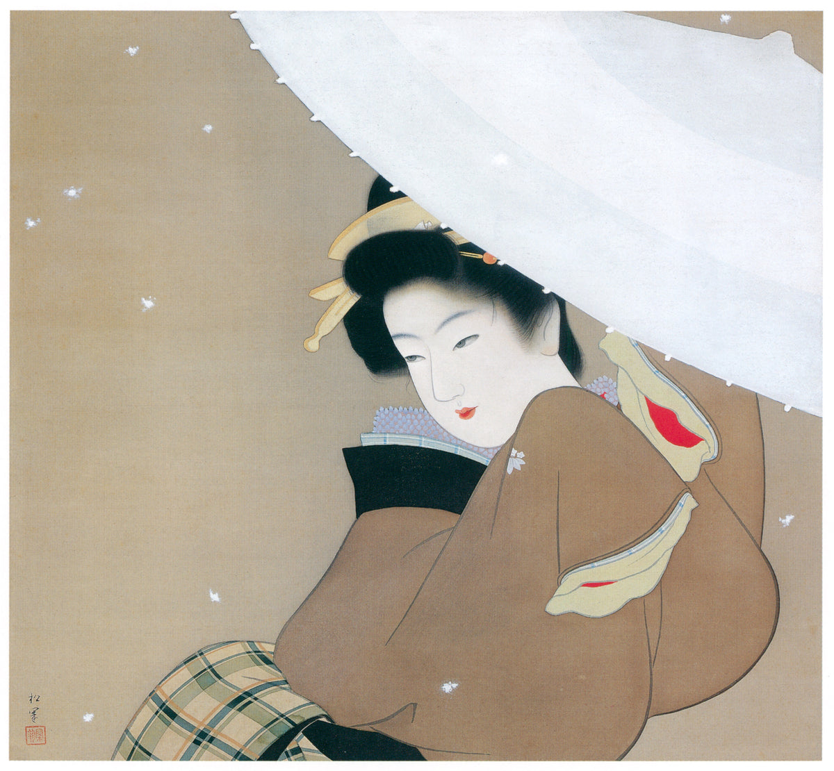Uemura Shōen — The First Snow of the Year | Fine Art Print