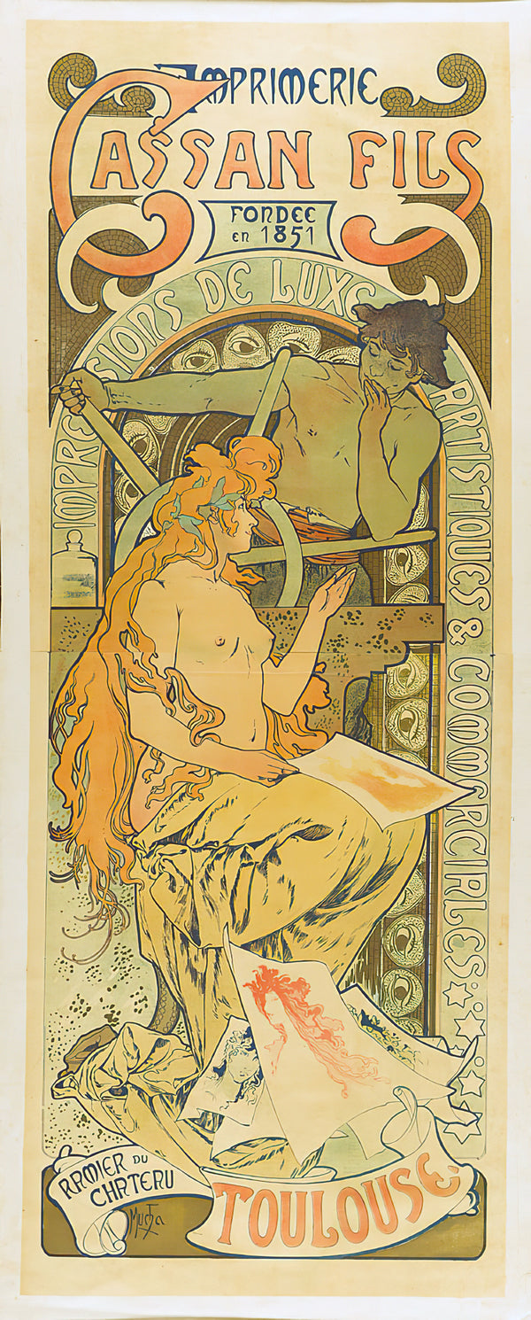 Alphonse Mucha — Imprimerie Cassan Fils, Toulouse | Vintage Poster Print