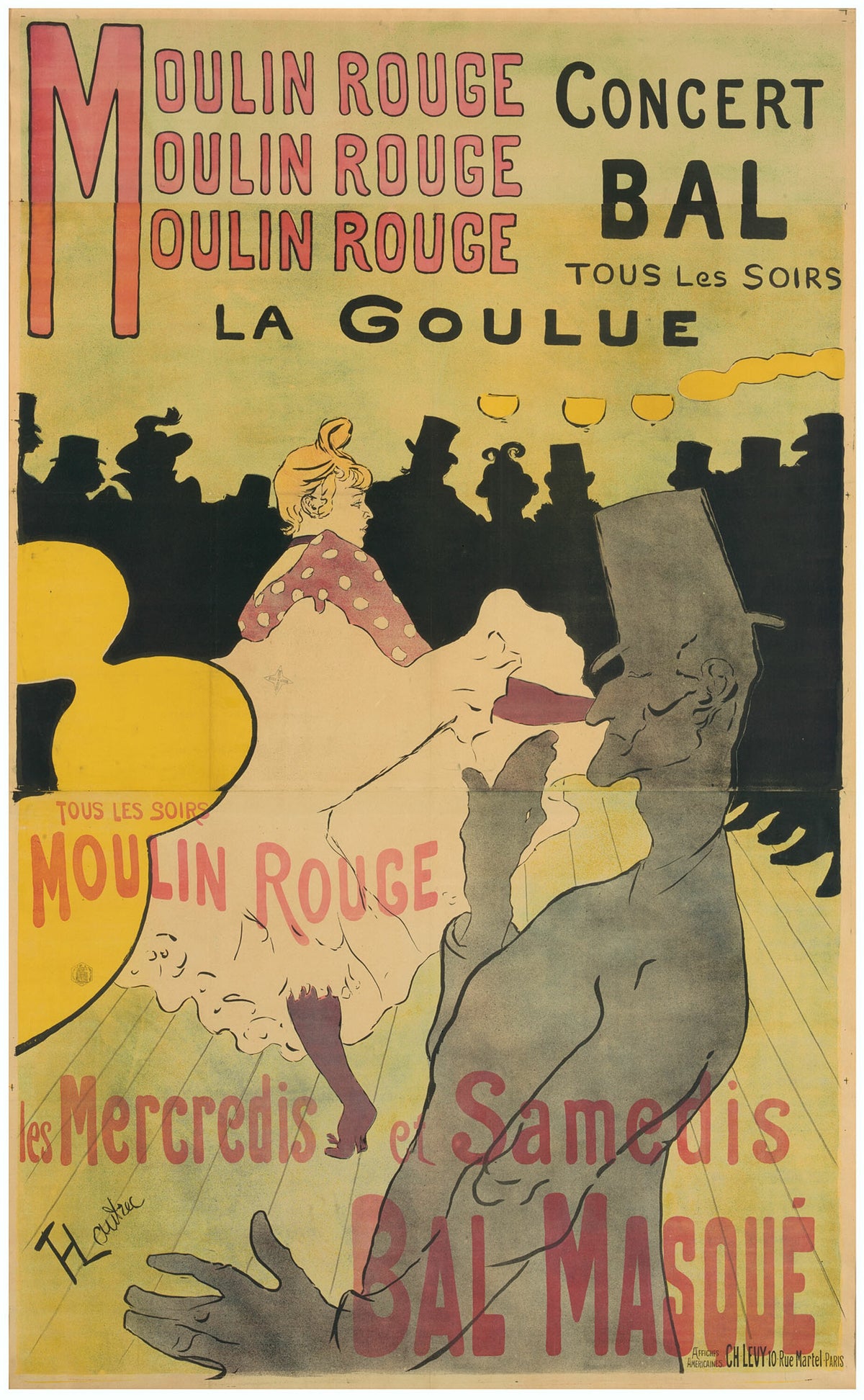 Henri de Toulouse-Lautrec — Moulin Rouge: La Goulue | Vintage Poster Print