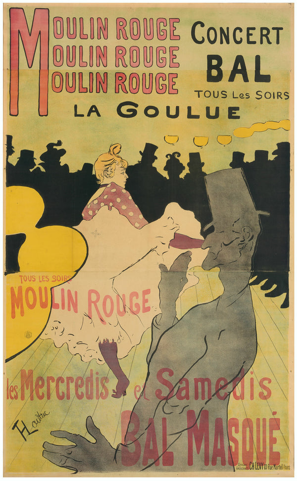 Henri de Toulouse-Lautrec — Moulin Rouge: La Goulue | Vintage Poster Print