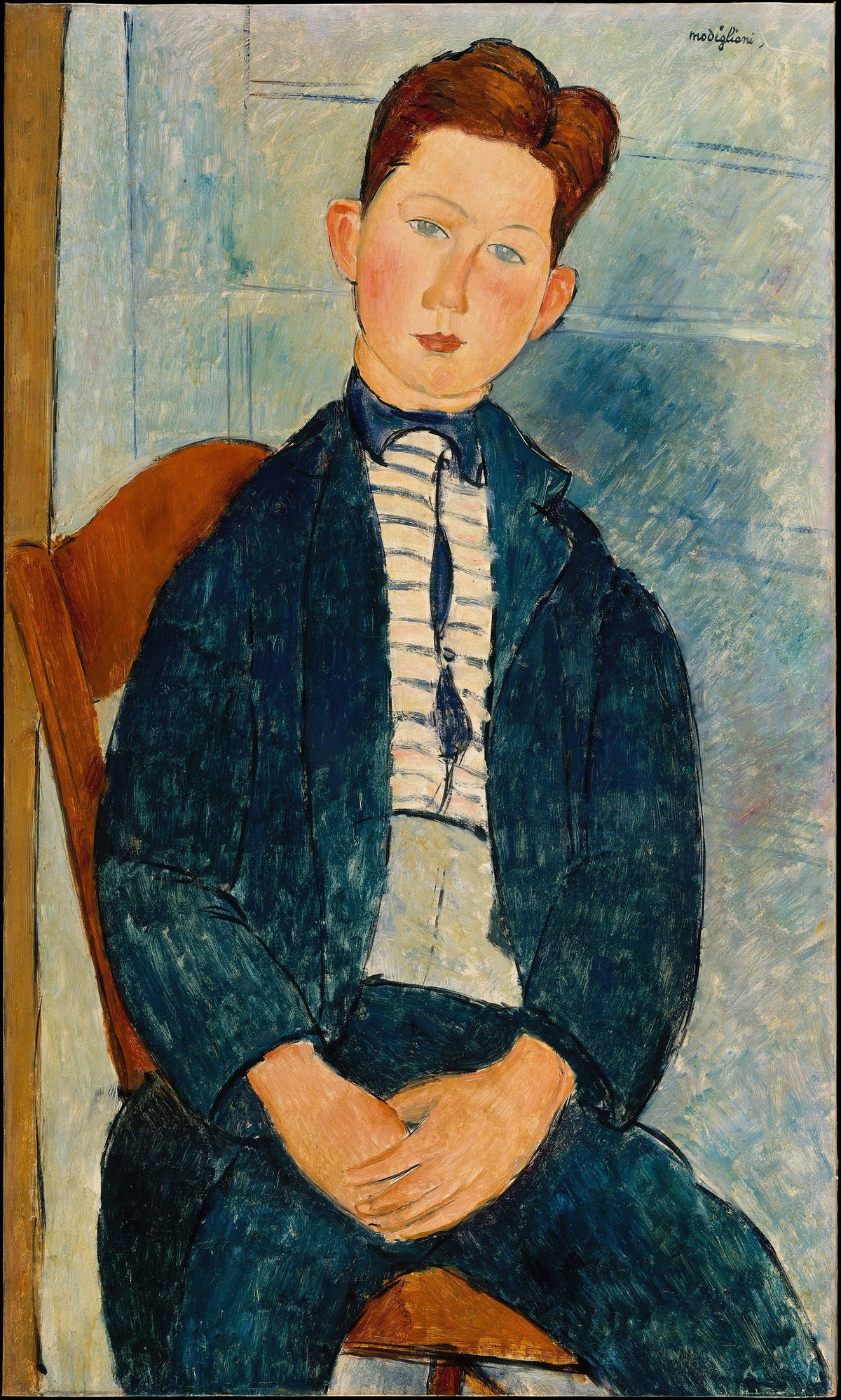Amedeo Modigliani — Boy in a Striped Sweater | Fine Art Print