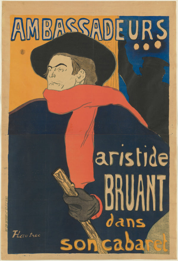 Henri de Toulouse-Lautrec — Ambassadeurs: Aristide Bruant | Vintage Poster Print