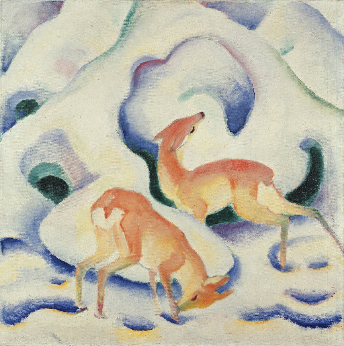Franz Marc — Deer in the Snow II | Expressionist Fine Art Print