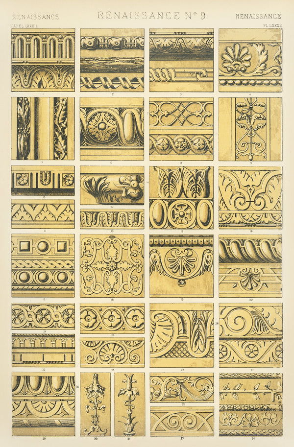 Owen Jones — Renaissance No. 9 | Grammar of Ornament Design Print