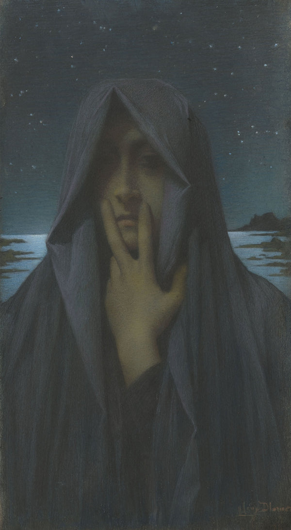 Lucien Lévy-Dhurmer — Silence (Le Silence) | Symbolist Art Print