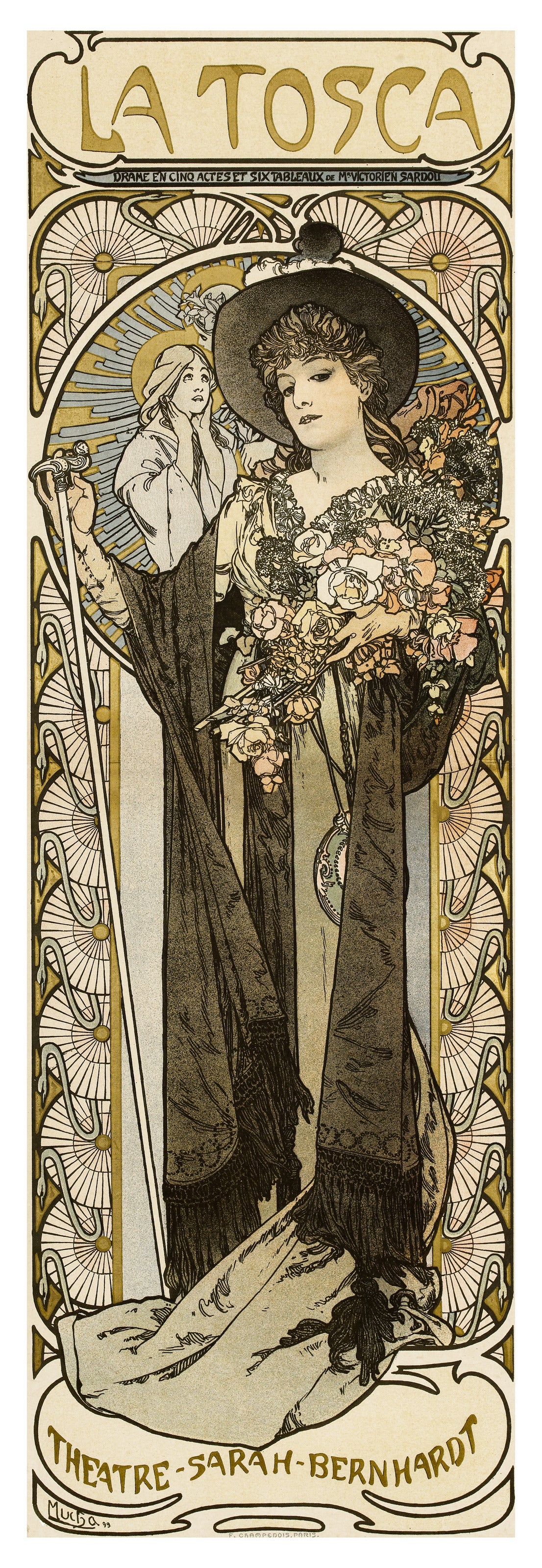 Alphonse Mucha — La Tosca | Vintage Poster Print