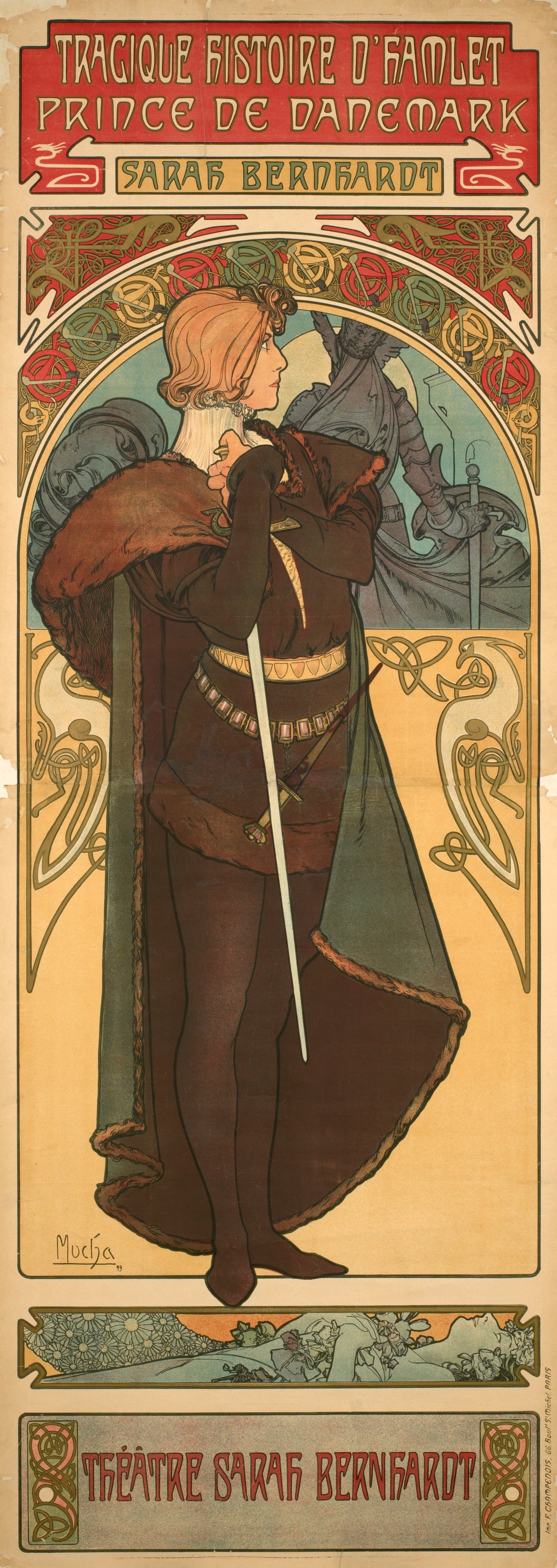 Alphonse Mucha — Hamlet | Vintage Poster Print