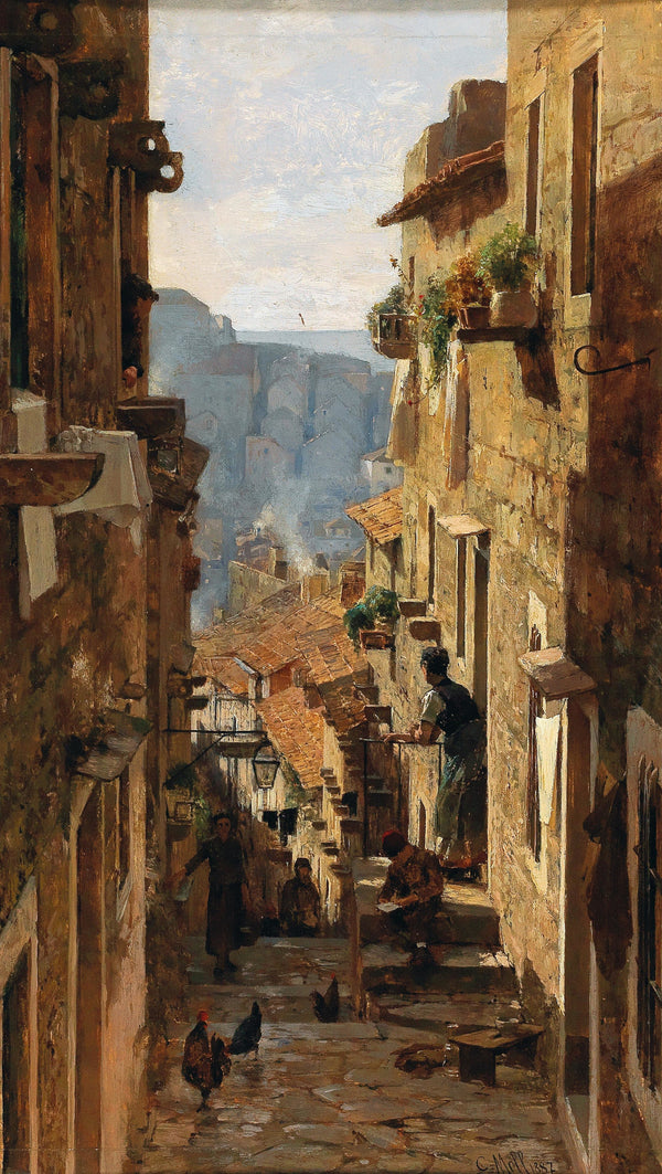 Carl Moll — A Street in Ragusa | Fine Art Print