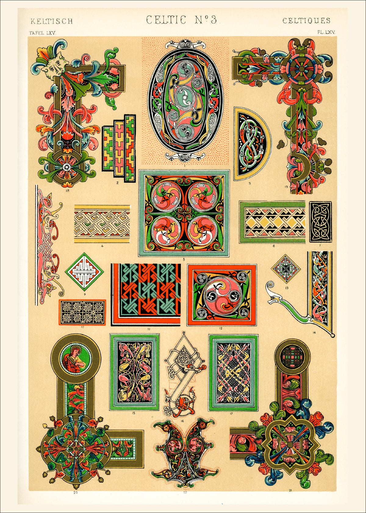 Owen Jones — Celtic No. 3, from The Grammar of Ornament | Ornament Plate Print