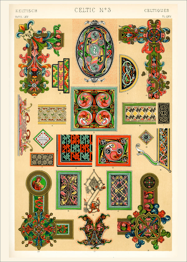 Owen Jones — Celtic No. 3, from The Grammar of Ornament | Ornament Plate Print