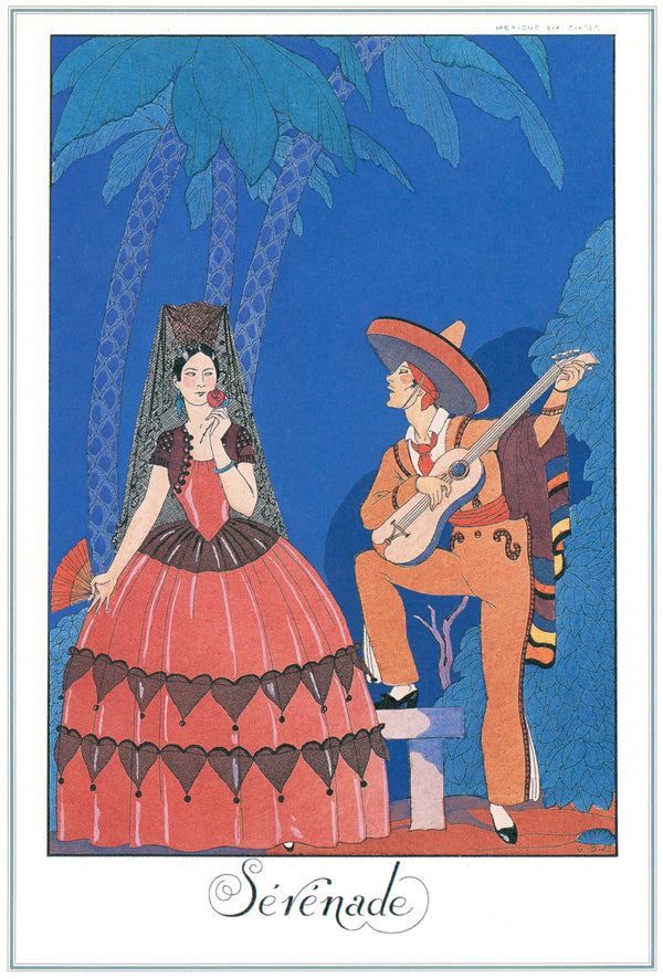 George Barbier — Sérénade | Art Deco Fashion Print