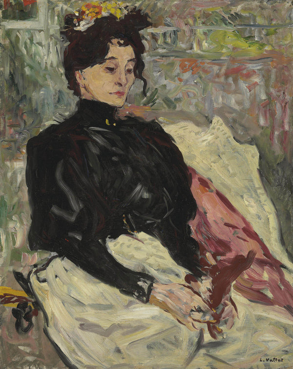 Louis Valtat — Femme à l'éventail | Fauvist Fine Art Print