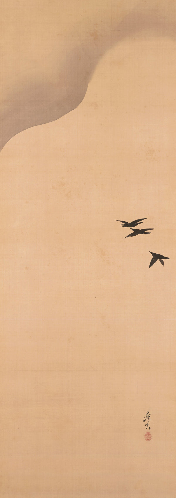 Shibata Zeshin — Noh Play Hachinoki, three of three | Japanese Ink Painting Art Print