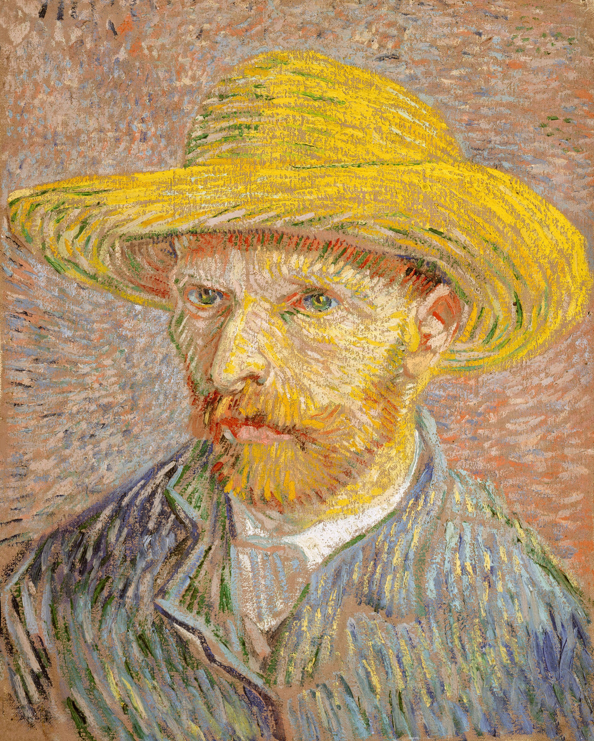 Vincent van Gogh — Self-Portrait with a Straw Hat | Fine Art Print