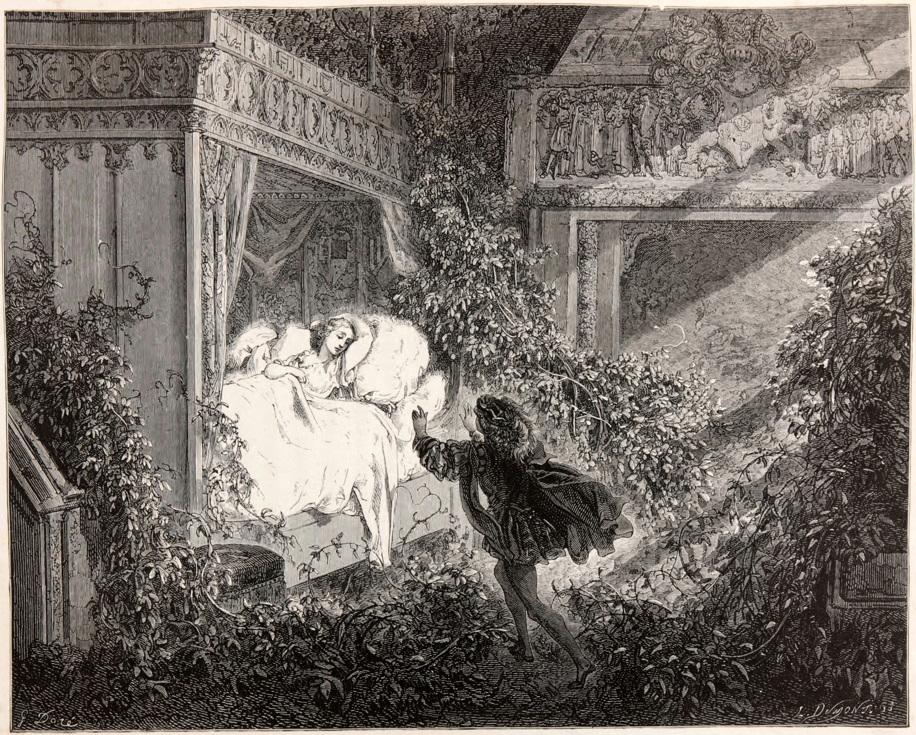 Gustave Doré — Sleeping Beauty: The Prince Finds the Princess | Fairy Tale Illustration Print