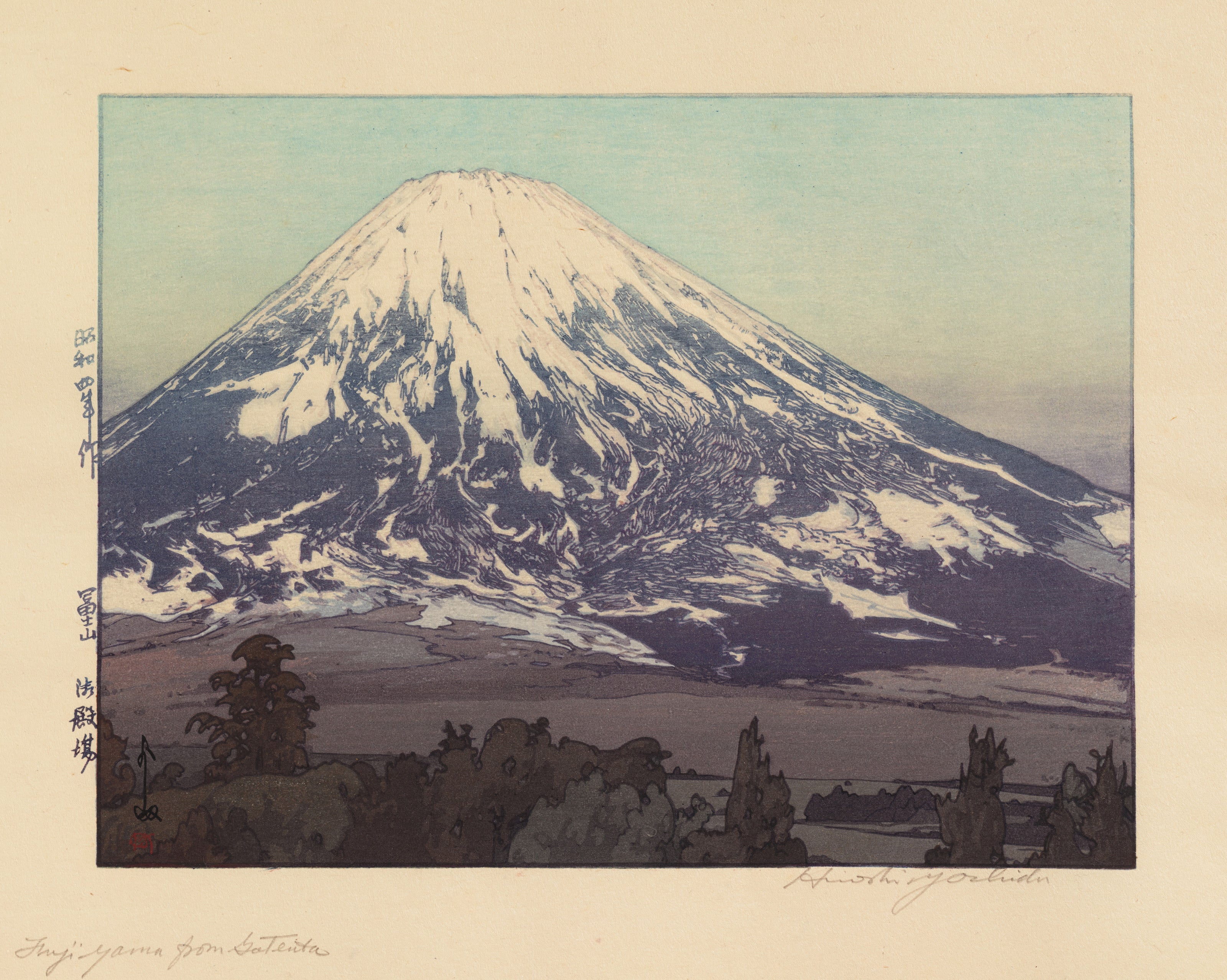 Hiroshi Yoshida — Fujiyama from Gotemba | Japanese Woodblock Print (Shin Hanga)
