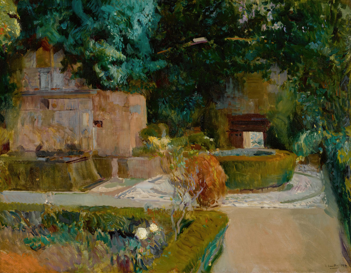 Joaquín Sorolla — Garden of the Adarves, Alhambra, Granada | Fine Art Print