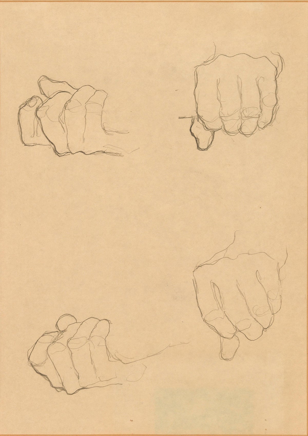 Gustav Klimt — Study of Hands | Fine Art Print