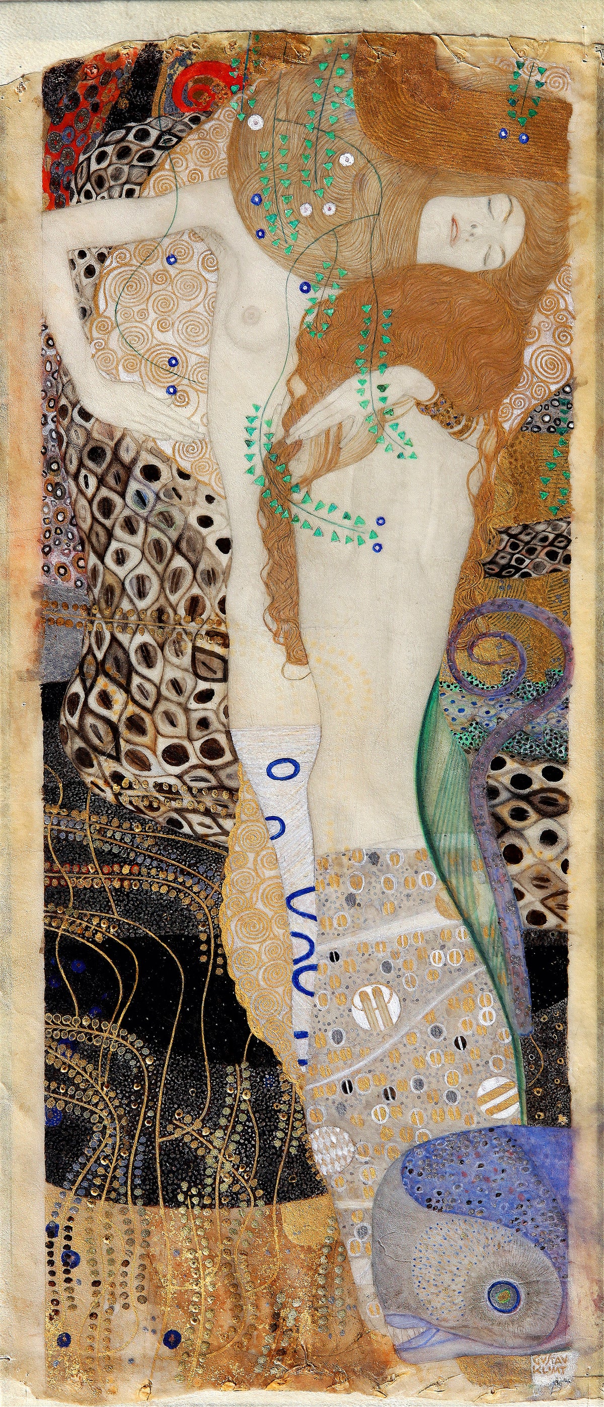 Gustav Klimt — Water Serpents I (Friends) | Fine Art Print