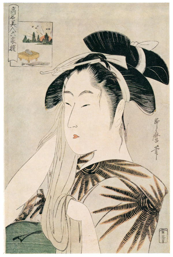 Kitagawa Utamaro — The Widow of Asahiya, from Six Famous Beauties | Japanese Woodblock Print (Ukiyo-e)