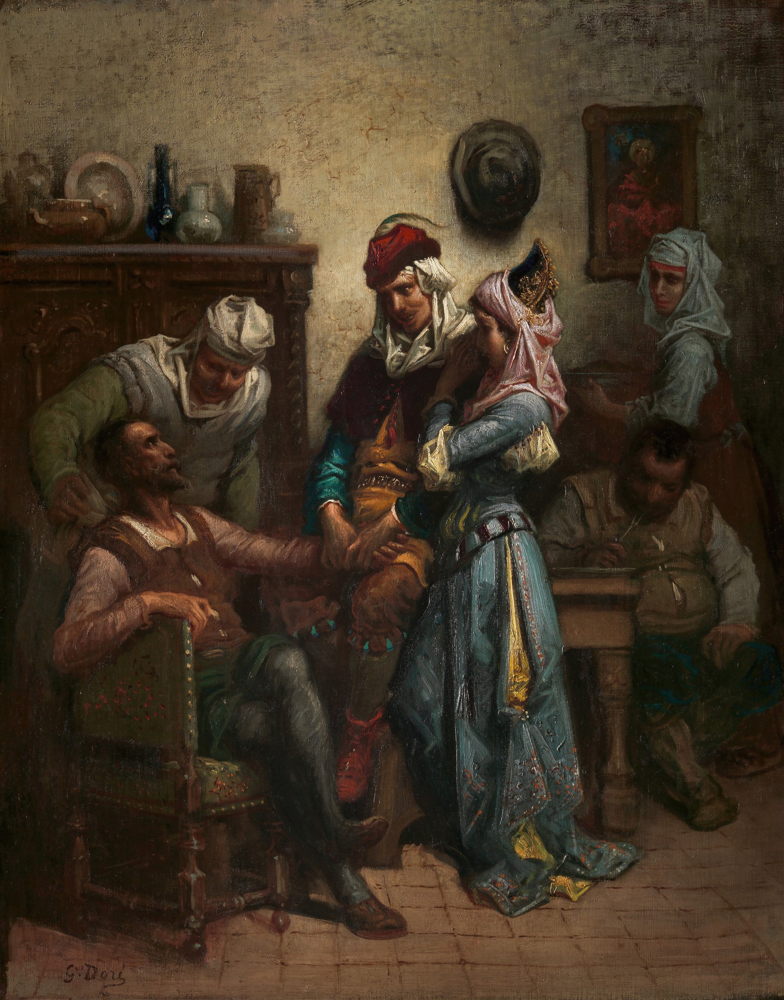 Gustave Doré — Don Quixote and Sancho Panza Entertained by Basil and Quiteria | Fine Art Print