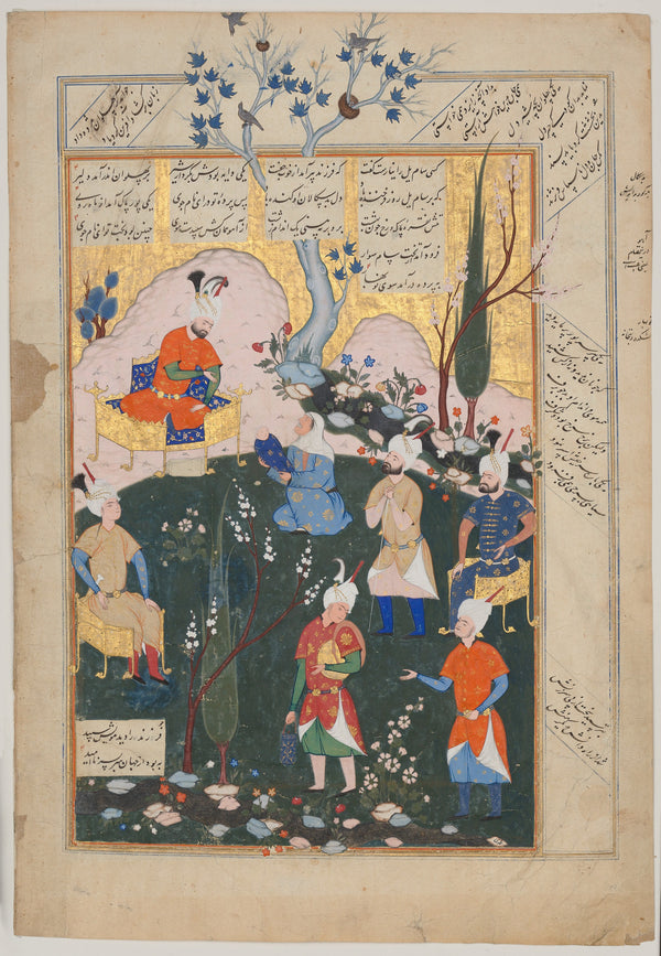 Shahnameh (Firdausi) — Birth of Zal | Persian Miniature Art Print