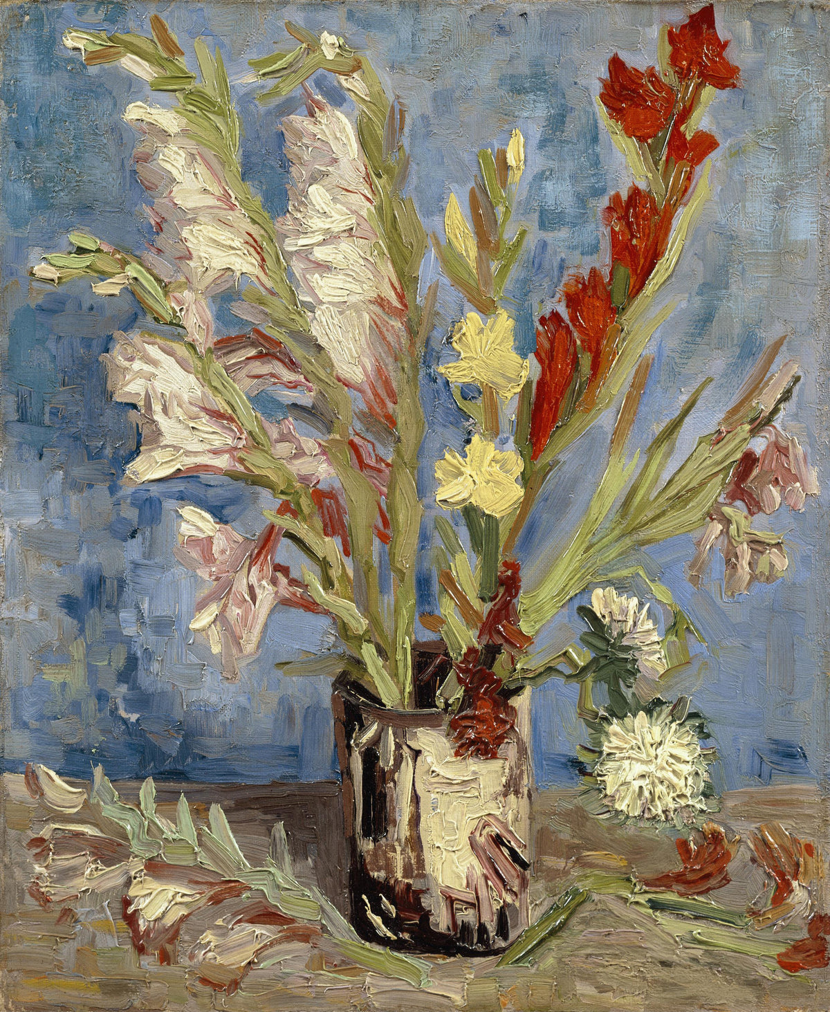 Vincent van Gogh — Vase with Gladioli and China Asters | Fine Art Print