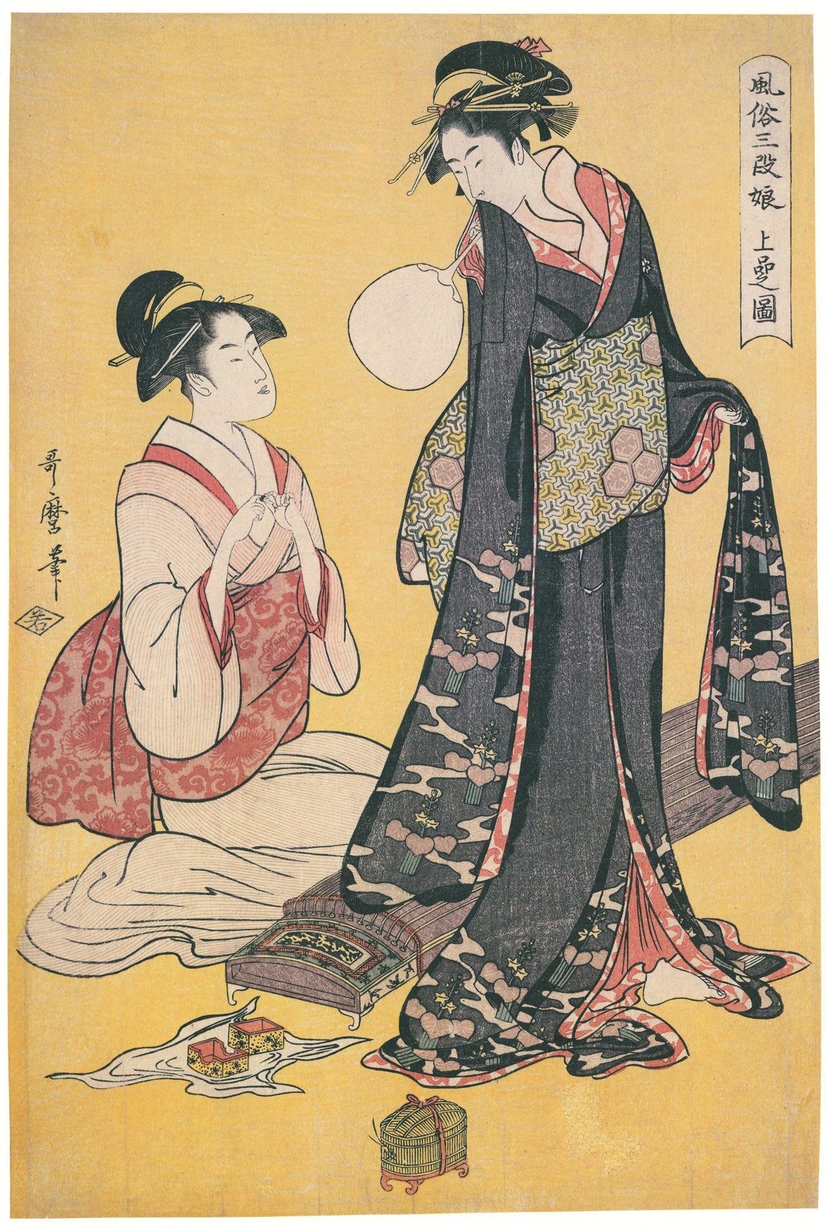 Kitagawa Utamaro — Upper Class | Japanese Woodblock Print (Ukiyo-e)