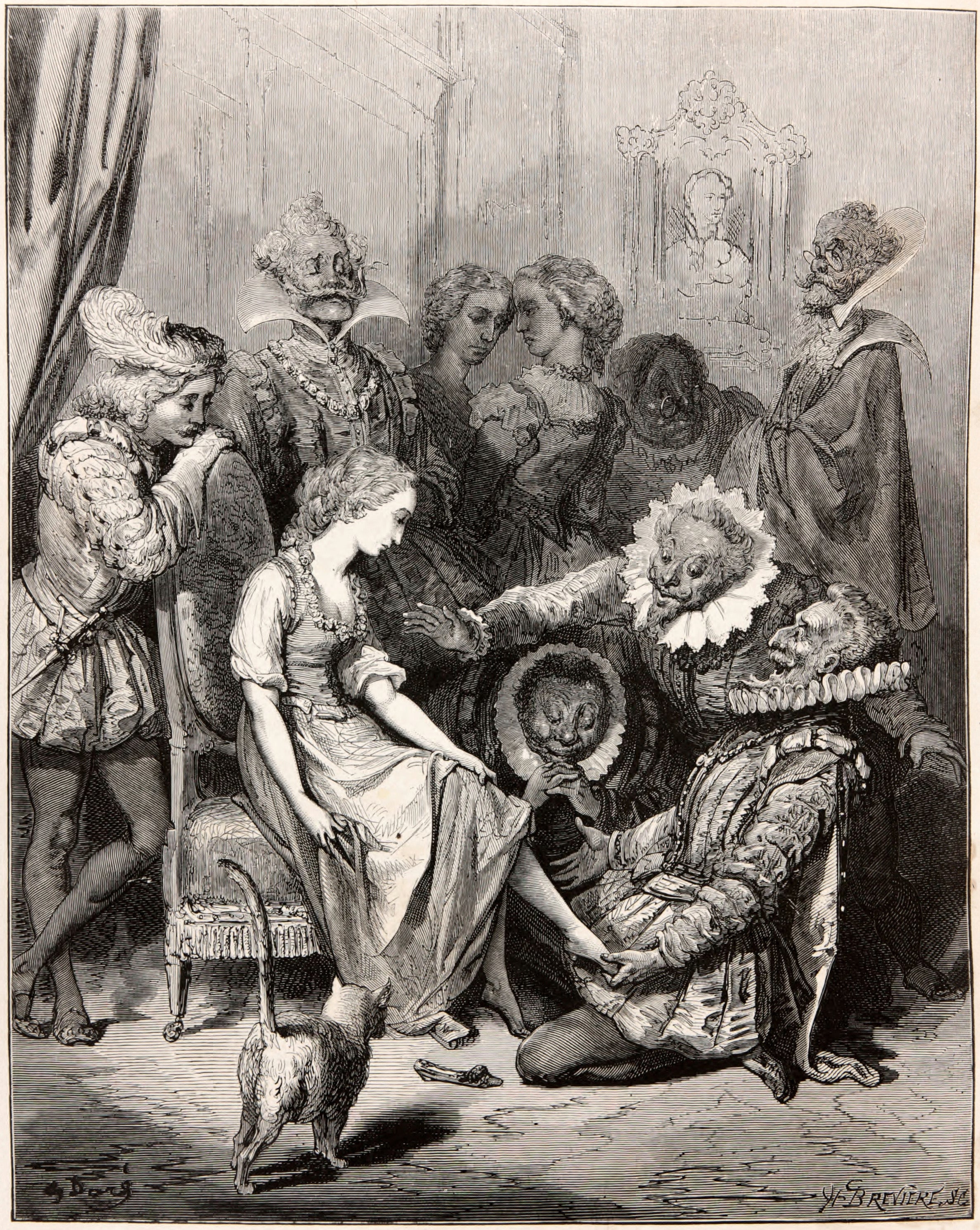 Gustave Doré — Cinderella: The Glass Slipper | Fairy Tale Illustration Print