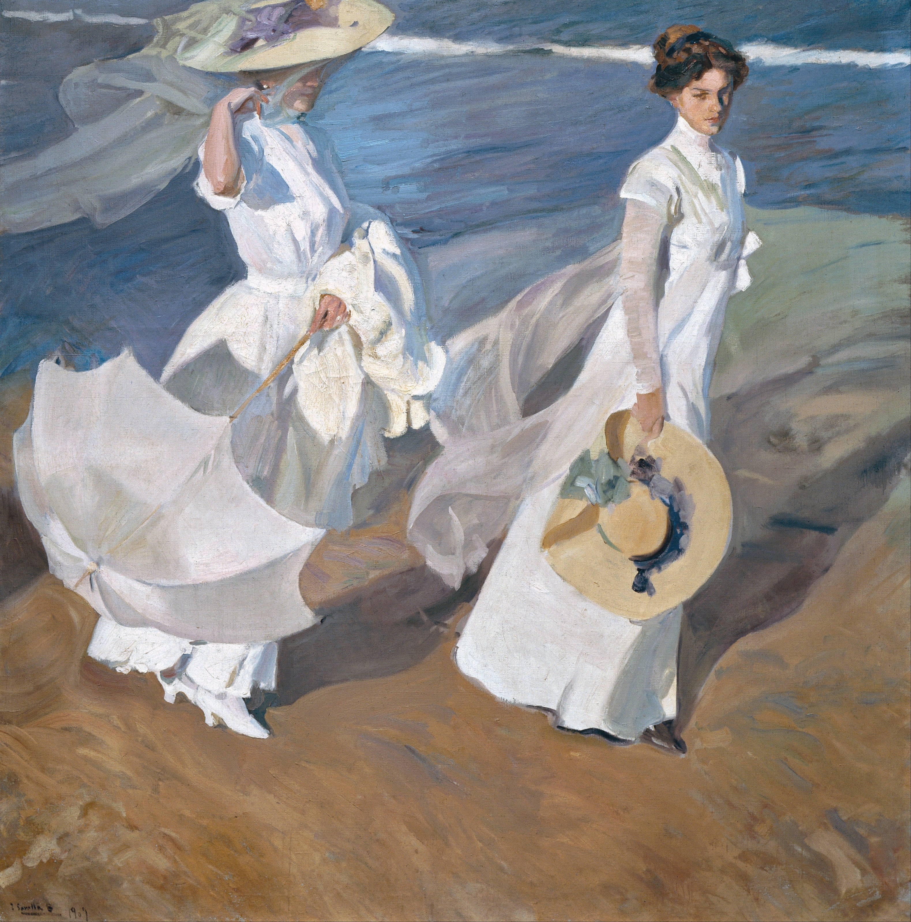 Joaquín Sorolla — Strolling along the Seashore | Fine Art Print