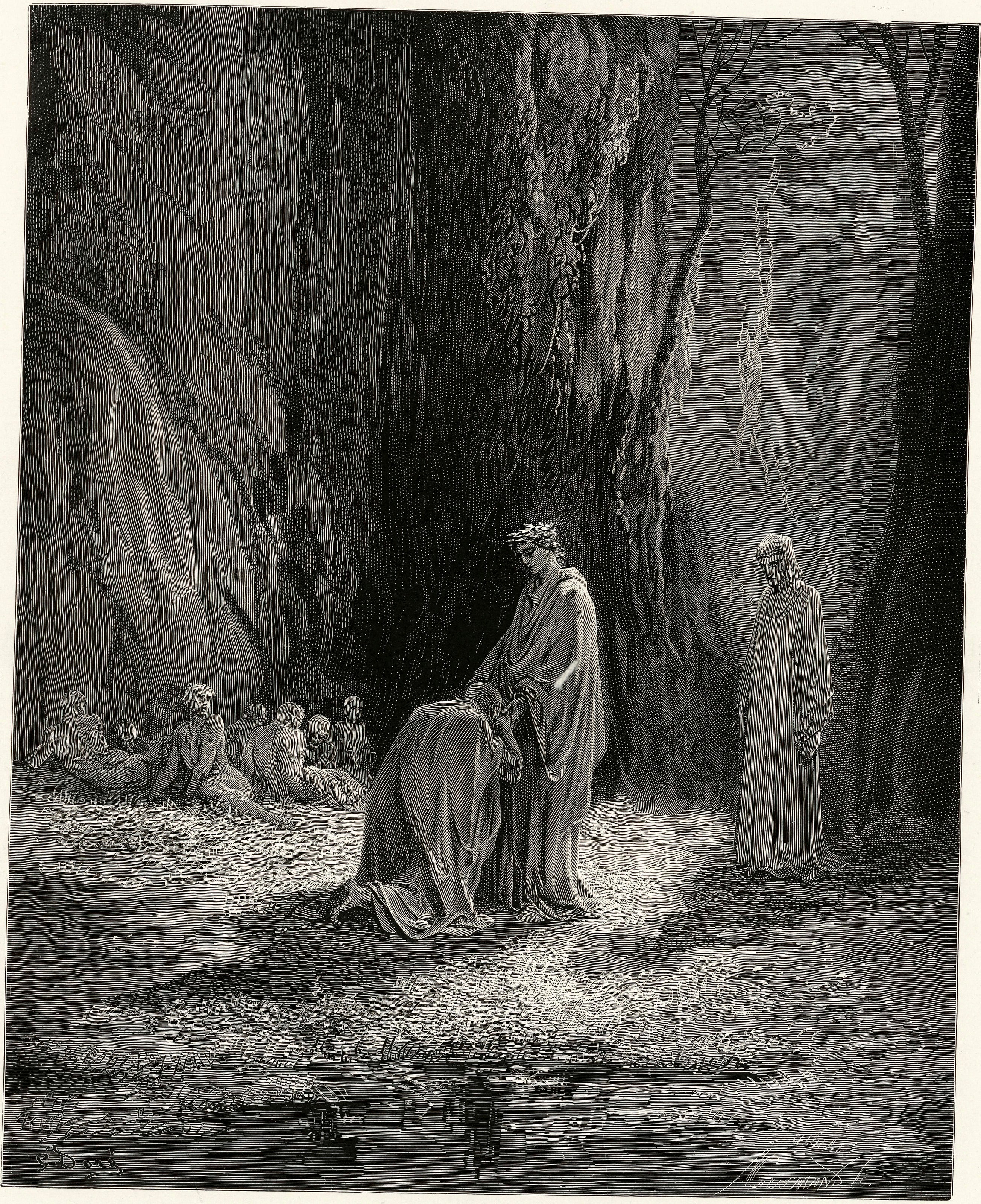 Gustave Doré — Purgatorio, Canto VII: Sordello's Reply | Dante Illustration Print