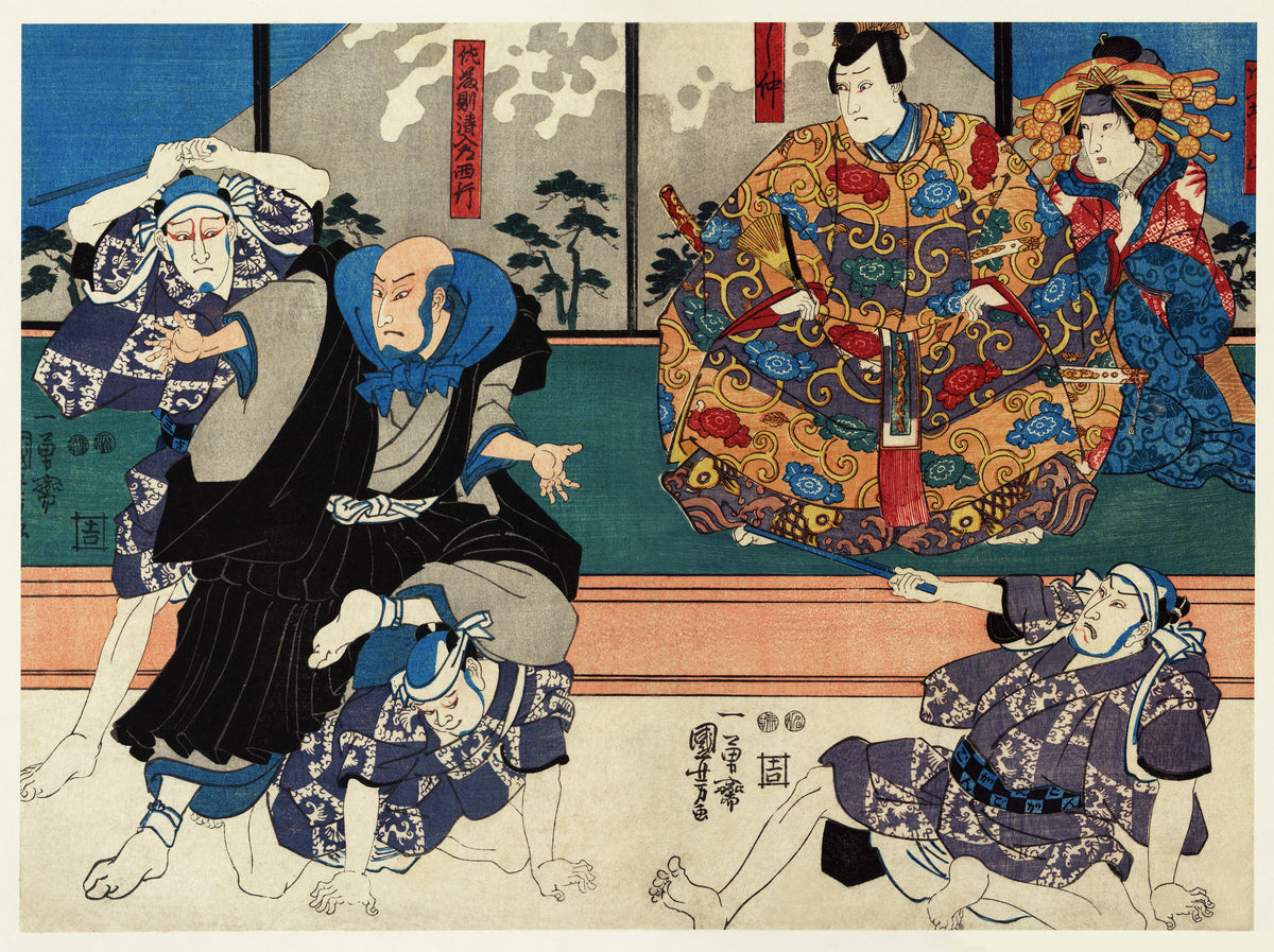 Utagawa Kuniyoshi — Satō Norikiyo Nyūdō Saigyō | Japanese Woodblock Print (Ukiyo-e)
