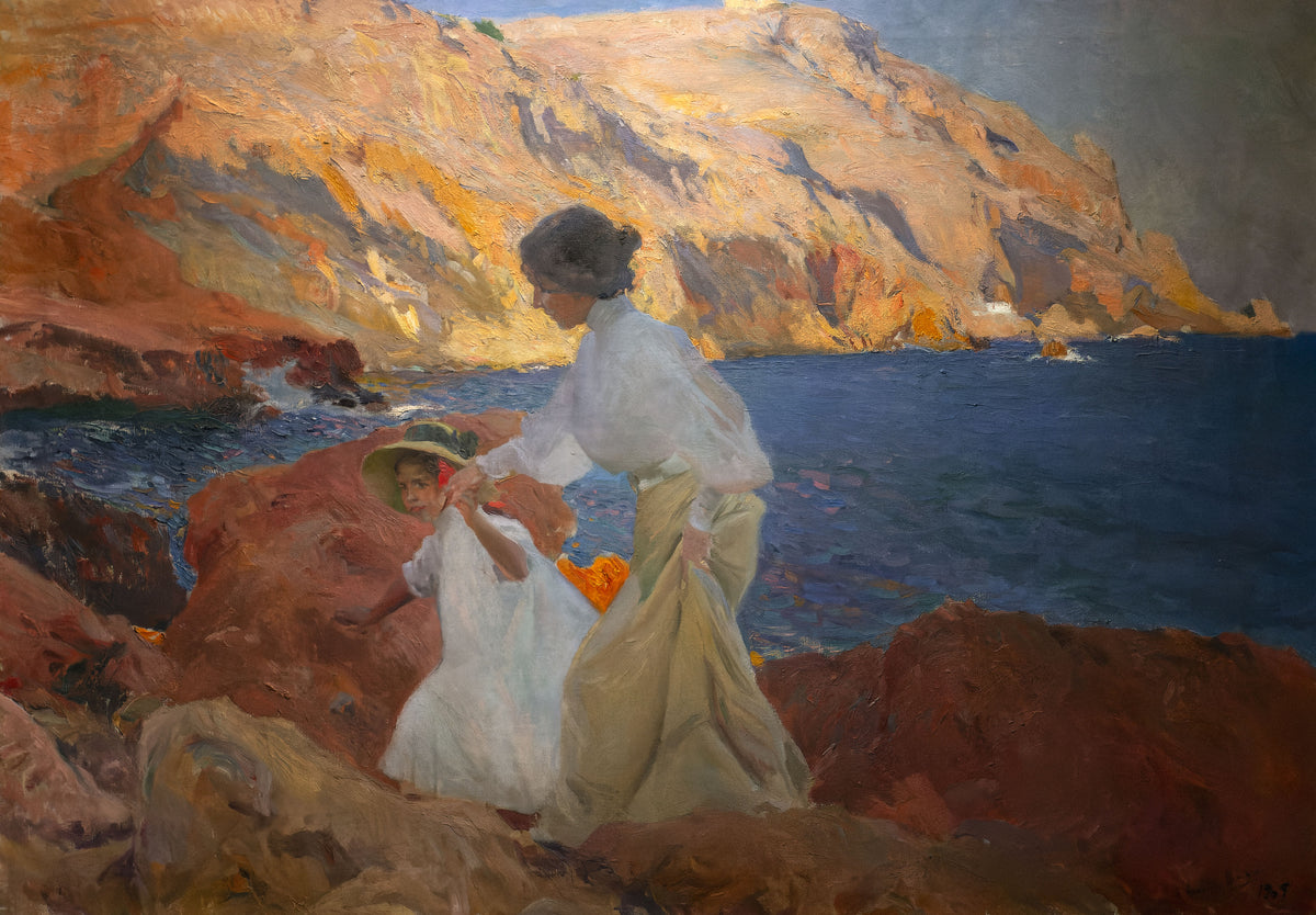 Joaquín Sorolla — Clotilde and Elena on the Rocks, Jávea | Fine Art Print