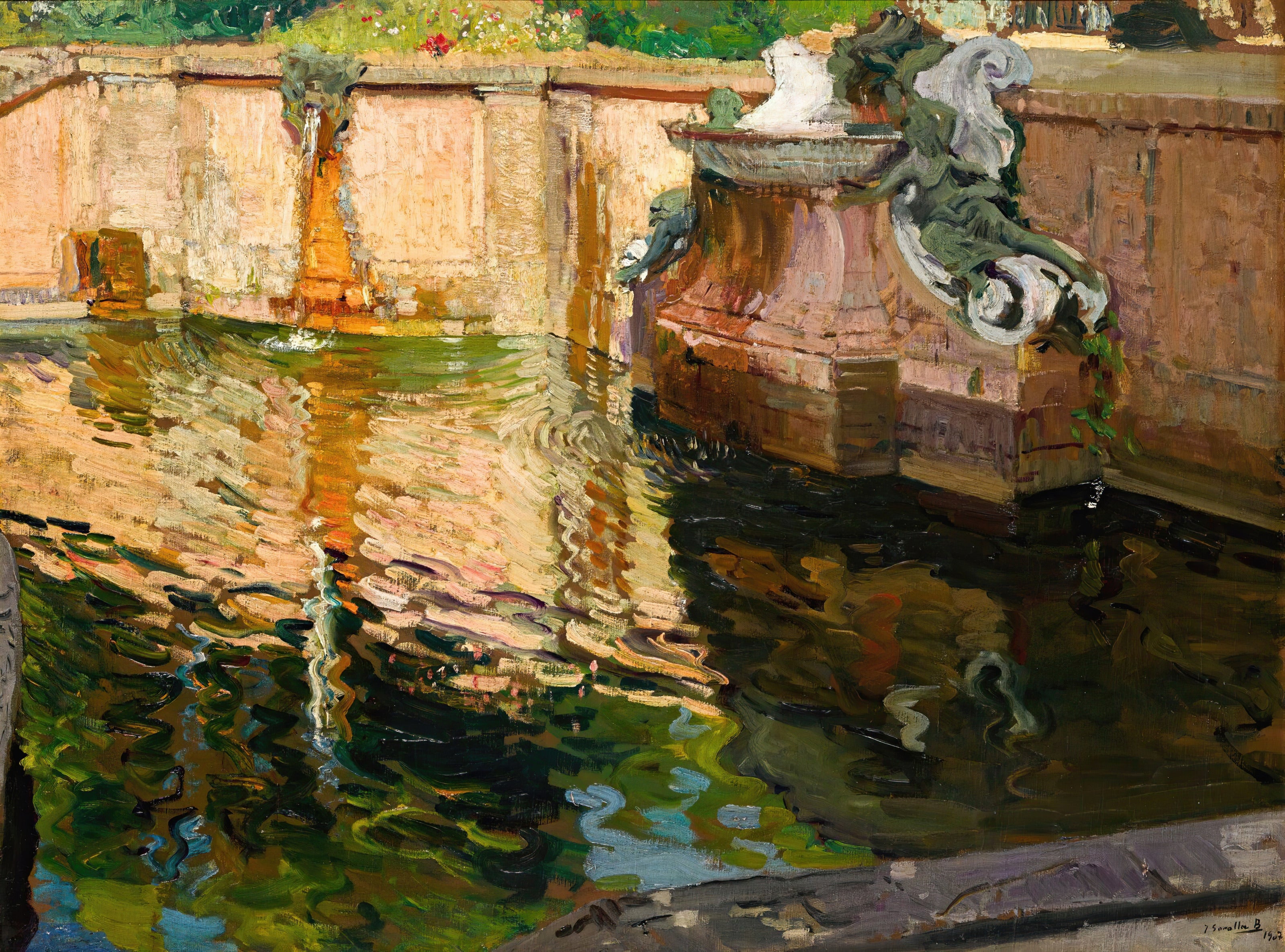 Joaquín Sorolla — The Horses Fountain, La Granja | Fine Art Print