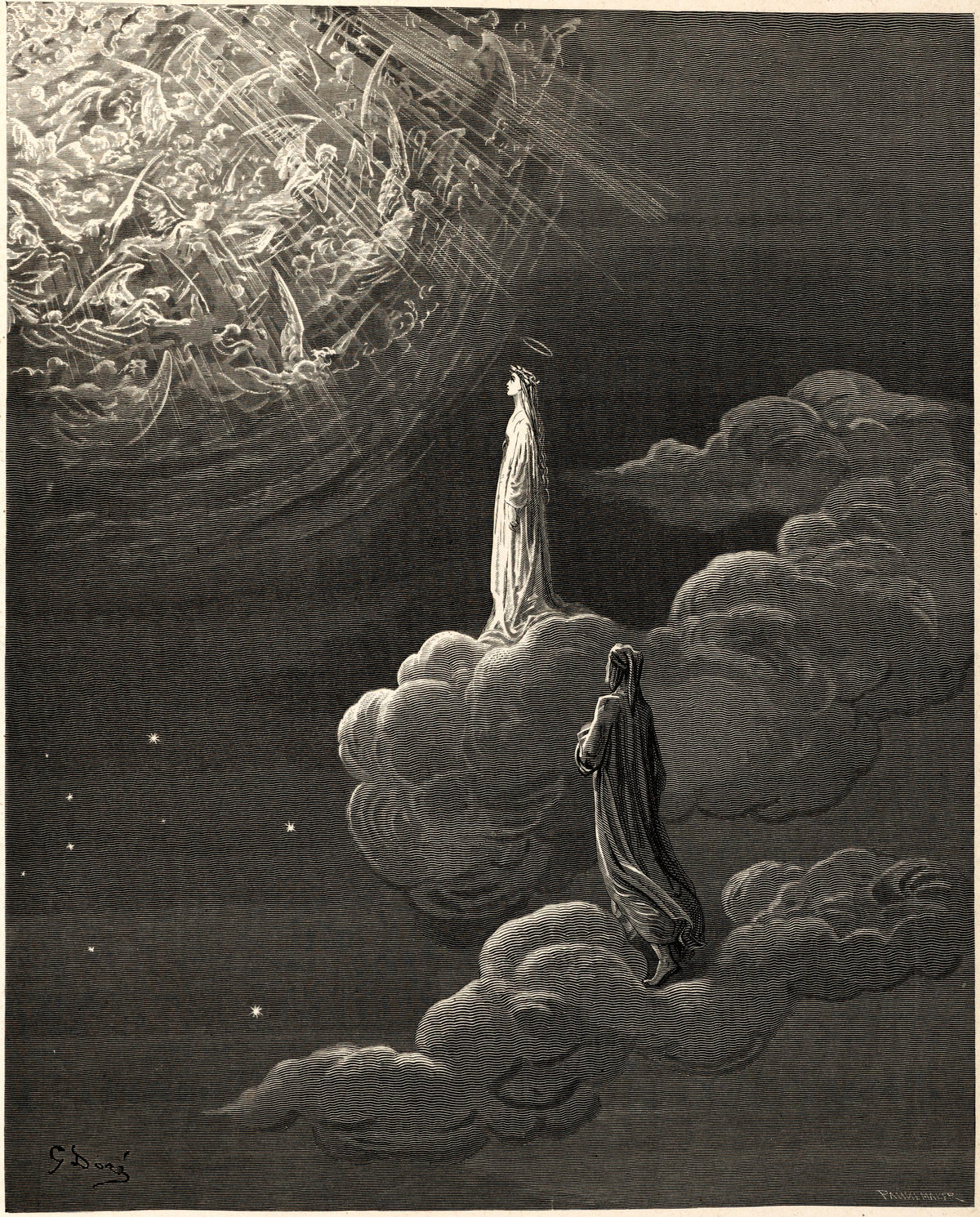 Gustave Doré — Paradiso, Canto XIV: The Ascent to Mars | Dante Illustration Print