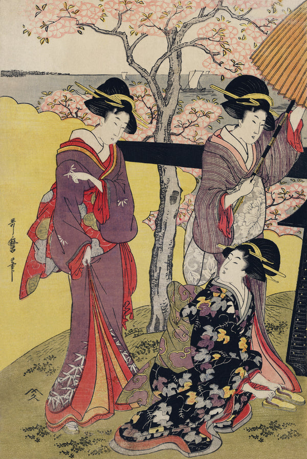 Kitagawa Utamaro — Gotenyama no Hanami Hidari | Japanese Woodblock Print (Ukiyo-e)