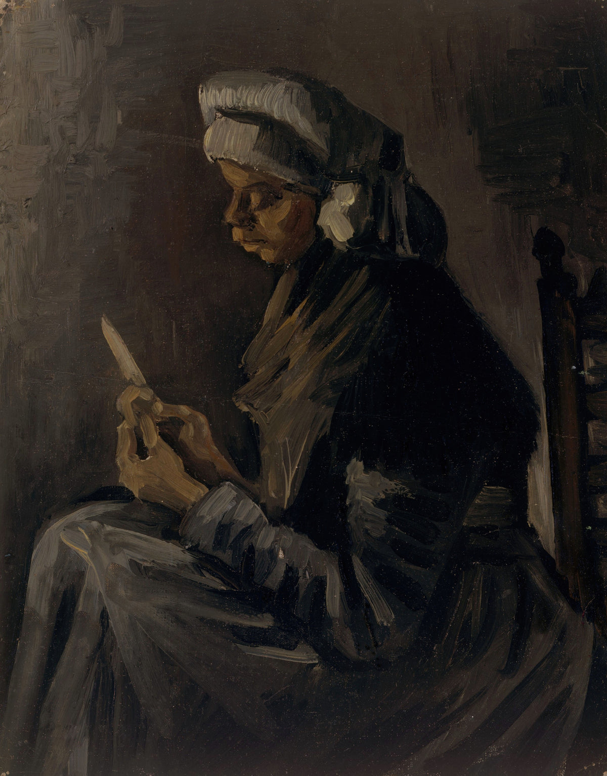 Vincent van Gogh — Peasant Woman Peeling Potatoes | Fine Art Print