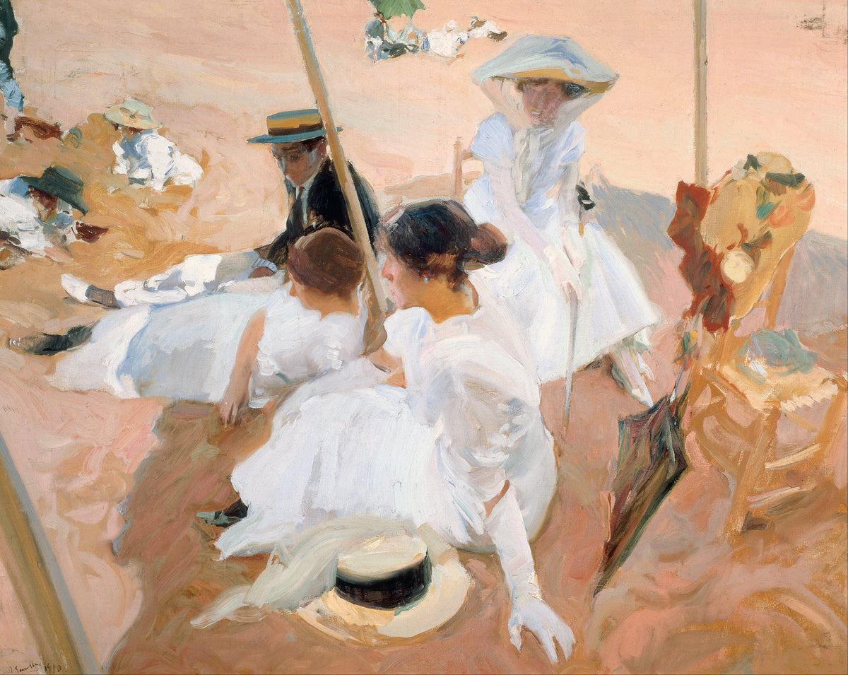 Joaquín Sorolla — Under the Awning, Zarauz | Fine Art Print