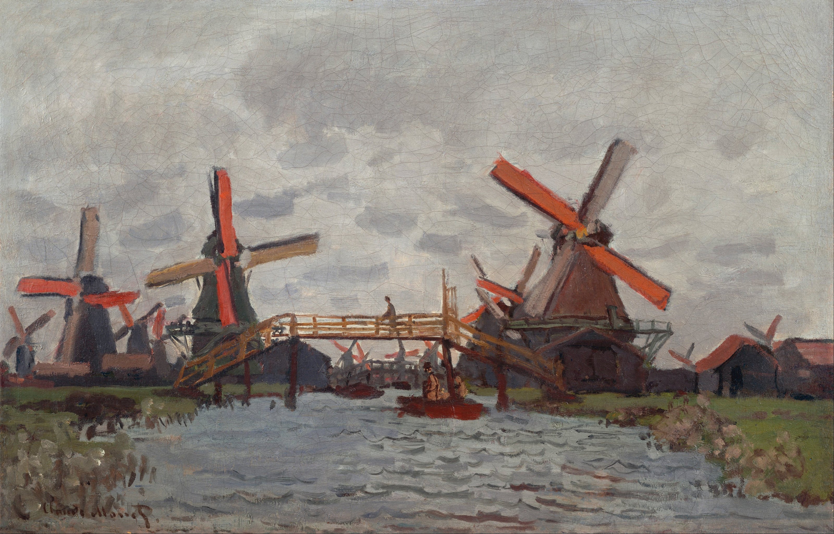 Claude Monet — Mills at Westzijderveld near Zaandam | Fine Art Print