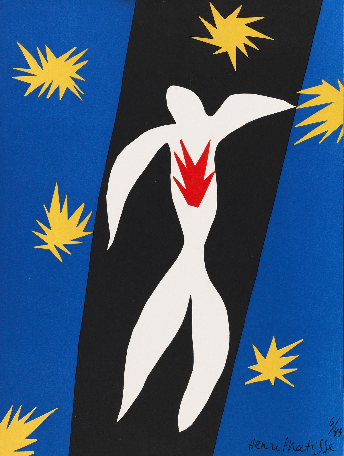 Henri Matisse — The Fall of Icarus | Papiers Découpés Fine Art Print
